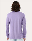 BELLA + CANVAS Heather CVC Long Sleeve Tee 3501CVC - Heather Dark Lavender