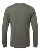 BELLA + CANVAS Heather CVC Long Sleeve Tee 3501CVC - Heather Military Green