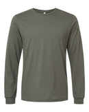 BELLA + CANVAS Heather CVC Long Sleeve Tee 3501CVC - Heather Military Green