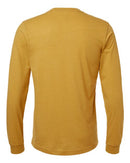 BELLA + CANVAS Heather CVC Long Sleeve Tee 3501CVC - Heather Mustard