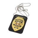 Rothco Low Profile Leather Badge Holder with Chain. Item