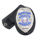 Rothco Leather Clip-On Badge Holder with Swivel Snap. Item