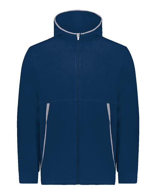 Augusta Sportswear Eco Revive™ Youth Polar Fleece Hooded Full-Zip Jacket 6859