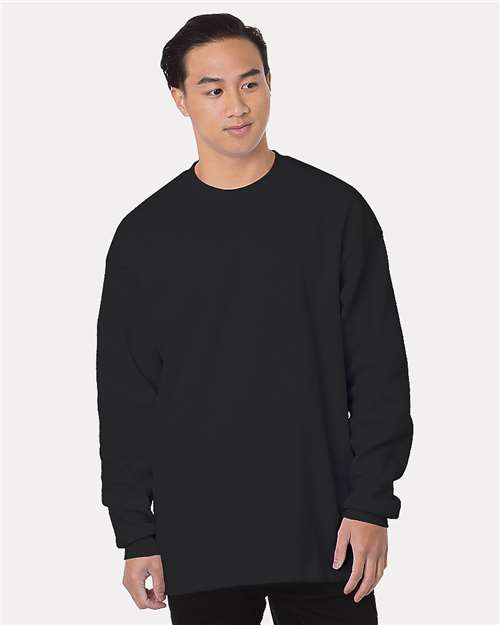 Bayside USA-Made Heavyweight Waffle Knit Thermal 8205