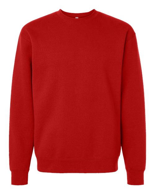 Independent Trading Co. Heavyweight Crewneck Sweatshirt IND3000 - Red