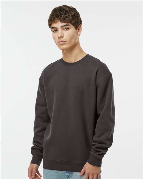 Independent Trading Co. Heavyweight Crewneck Sweatshirt IND3000 - Asphalt