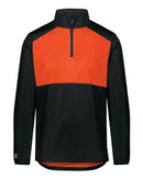 Holloway SeriesX Quarter-Zip Pullover 229533 - Black/ Orange