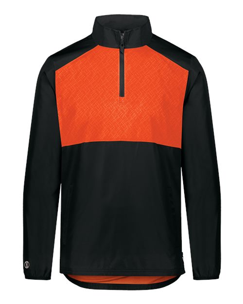 Holloway SeriesX Quarter-Zip Pullover 229533 - Black/ Orange