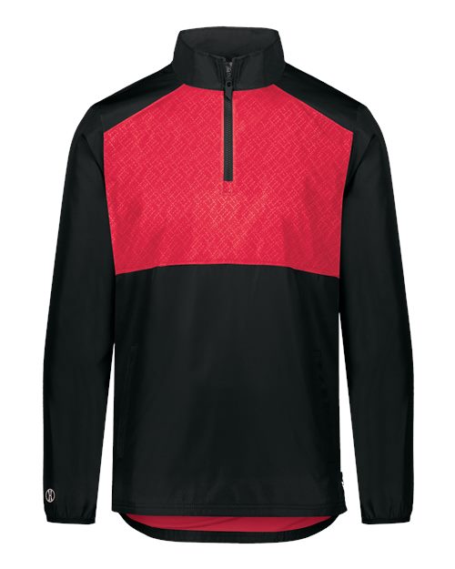 Holloway SeriesX Quarter-Zip Pullover 229533 - Black/ Scarlet