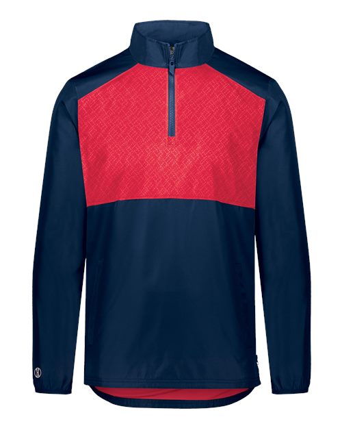 Holloway SeriesX Quarter-Zip Pullover 229533 - Navy/ Scarlet