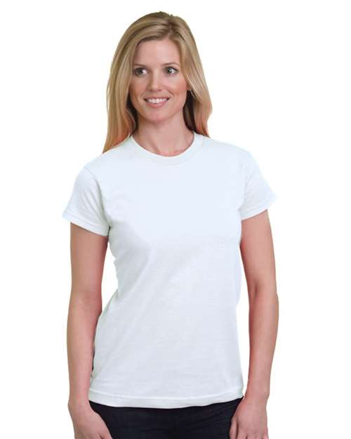 Bayside Women's USA-Made Fine Jersey T-Shirt 5850