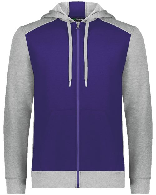 Augusta Sportswear Eco Revive™ Three-Season Triblend Fleece Full-Zip Hooded Sweatshirt 6899