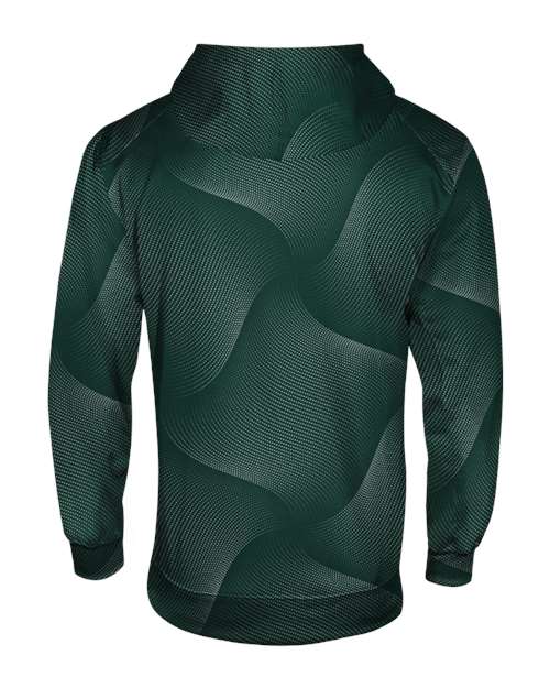 Badger Youth Warp Hooded Long Sleeve T-Shirt 2413