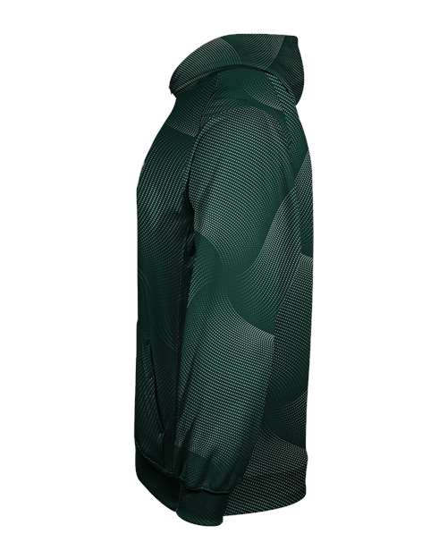 Badger Youth Warp Hooded Long Sleeve T-Shirt 2413