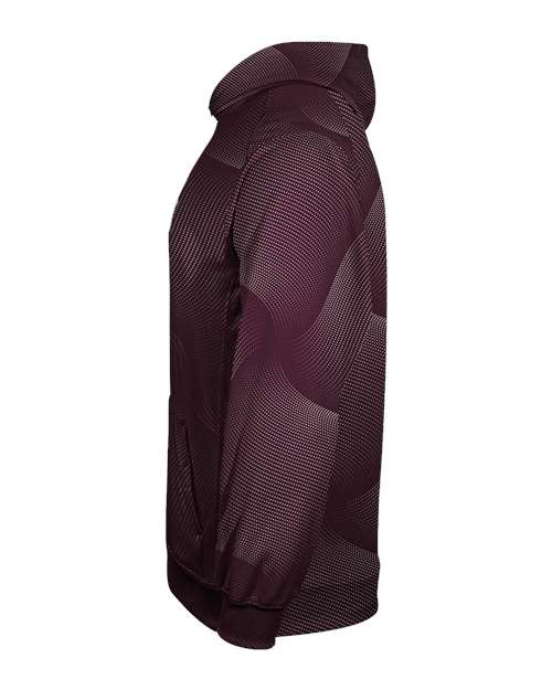 Badger Youth Warp Hooded Long Sleeve T-Shirt 2413