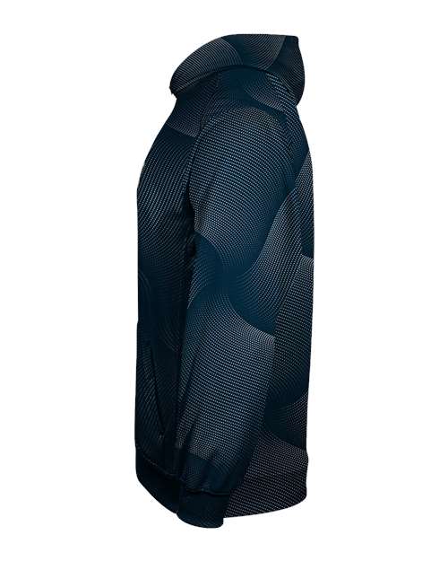 Badger Youth Warp Hooded Long Sleeve T-Shirt 2413