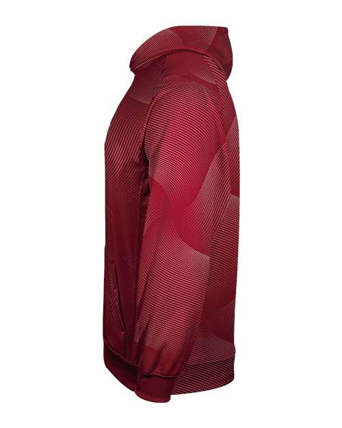 Badger Youth Warp Hooded Long Sleeve T-Shirt 2413