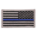 Rothco Thin Blue Line Police U.S. Flag Patch - Hook Back. Item