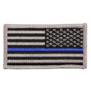 Rothco Thin Blue Line Police U.S. Flag Patch - Hook Back. Item