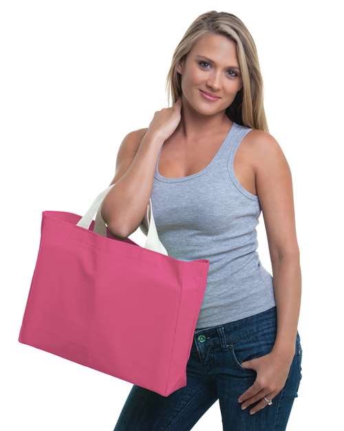 Bayside USA Made Cotton Canvas Medium Gusset Tote Bag BA750