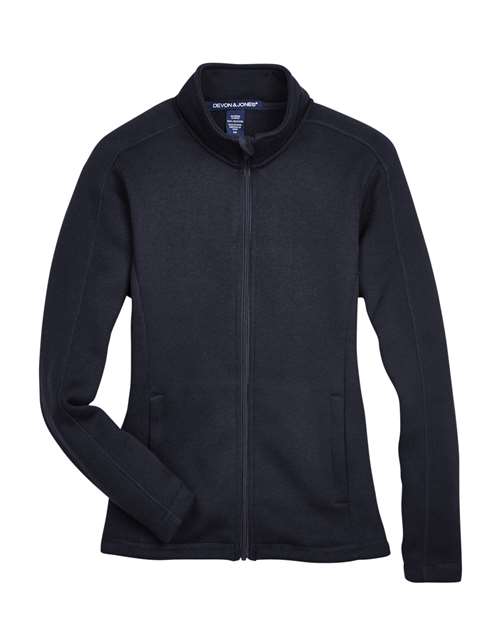 Devon & Jones Women's Bristol Full-Zip Sweater Fleece Jacket DG793W