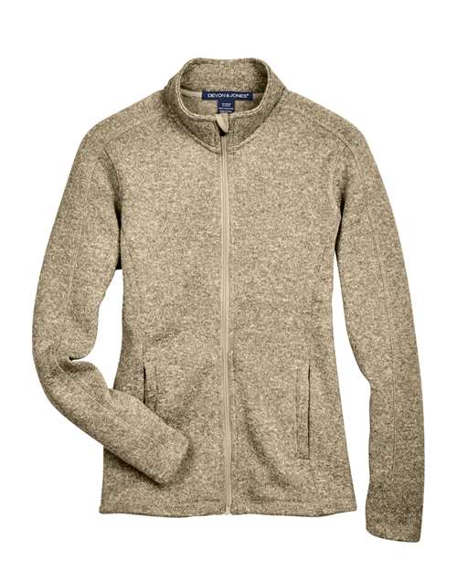 Devon & Jones Women's Bristol Full-Zip Sweater Fleece Jacket DG793W