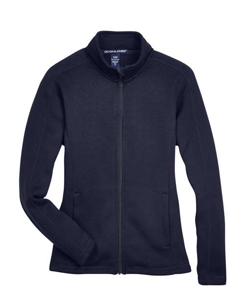 Devon & Jones Women's Bristol Full-Zip Sweater Fleece Jacket DG793W