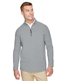 Devon & Jones CrownLux Performance® Clubhouse Micro-Stripe Quarter-Zip Pullover DG480