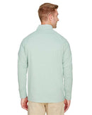 Devon & Jones CrownLux Performance® Clubhouse Micro-Stripe Quarter-Zip Pullover DG480