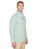 Devon & Jones CrownLux Performance® Clubhouse Micro-Stripe Quarter-Zip Pullover DG480