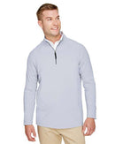 Devon & Jones CrownLux Performance® Clubhouse Micro-Stripe Quarter-Zip Pullover DG480