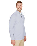 Devon & Jones CrownLux Performance® Clubhouse Micro-Stripe Quarter-Zip Pullover DG480