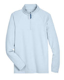 Devon & Jones CrownLux Performance® Clubhouse Micro-Stripe Quarter-Zip Pullover DG480