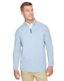 Devon & Jones CrownLux Performance® Clubhouse Micro-Stripe Quarter-Zip Pullover DG480