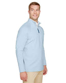 Devon & Jones CrownLux Performance® Clubhouse Micro-Stripe Quarter-Zip Pullover DG480