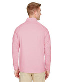 Devon & Jones CrownLux Performance® Clubhouse Micro-Stripe Quarter-Zip Pullover DG480