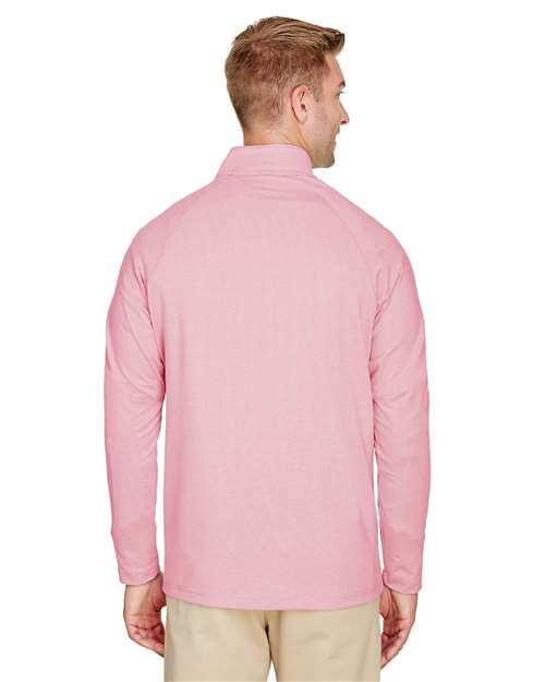 Devon & Jones CrownLux Performance® Clubhouse Micro-Stripe Quarter-Zip Pullover DG480