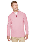 Devon & Jones CrownLux Performance® Clubhouse Micro-Stripe Quarter-Zip Pullover DG480