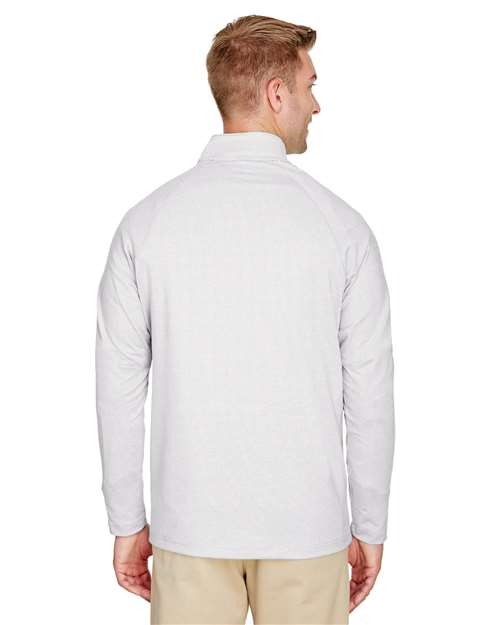 Devon & Jones CrownLux Performance® Clubhouse Micro-Stripe Quarter-Zip Pullover DG480