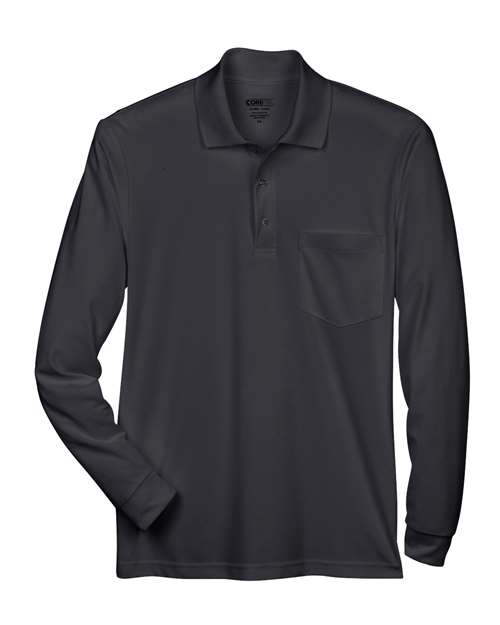 CORE365 Pinnacle Performance Long Sleeve Piqué Polo with Pocket 88192P