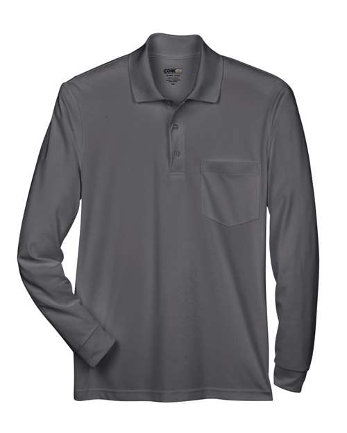 CORE365 Pinnacle Performance Long Sleeve Piqué Polo with Pocket 88192P