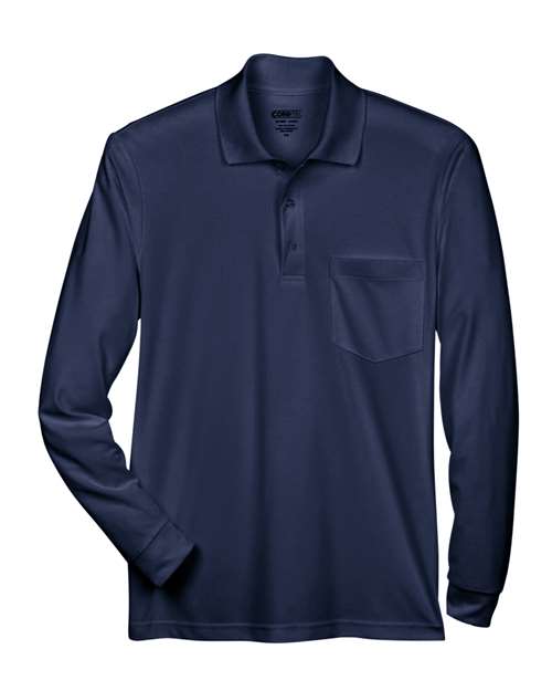 CORE365 Pinnacle Performance Long Sleeve Piqué Polo with Pocket 88192P