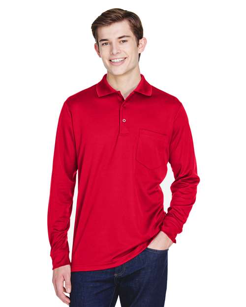 CORE365 Pinnacle Performance Long Sleeve Piqué Polo with Pocket 88192P