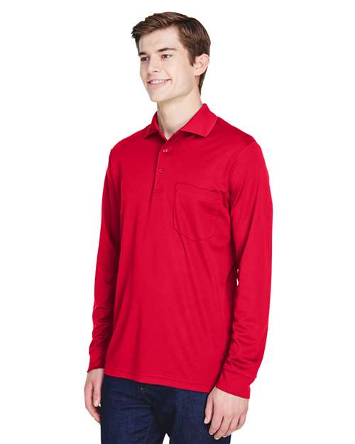 CORE365 Pinnacle Performance Long Sleeve Piqué Polo with Pocket 88192P