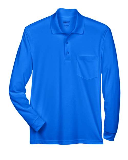 CORE365 Pinnacle Performance Long Sleeve Piqué Polo with Pocket 88192P