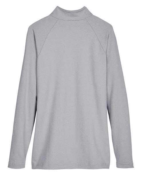 Devon & Jones Women's CrownLux Performance® Clubhouse Micro-Stripe Quarter-Zip Pullover DG480W