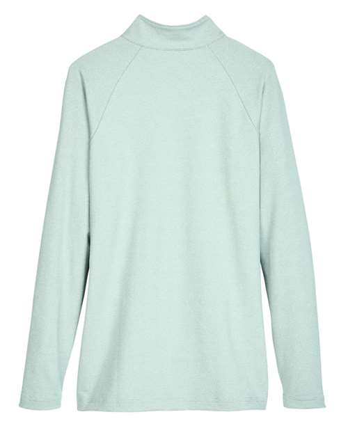 Devon & Jones Women's CrownLux Performance® Clubhouse Micro-Stripe Quarter-Zip Pullover DG480W