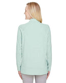Devon & Jones Women's CrownLux Performance® Clubhouse Micro-Stripe Quarter-Zip Pullover DG480W