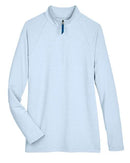 Devon & Jones Women's CrownLux Performance® Clubhouse Micro-Stripe Quarter-Zip Pullover DG480W