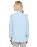 Devon & Jones Women's CrownLux Performance® Clubhouse Micro-Stripe Quarter-Zip Pullover DG480W